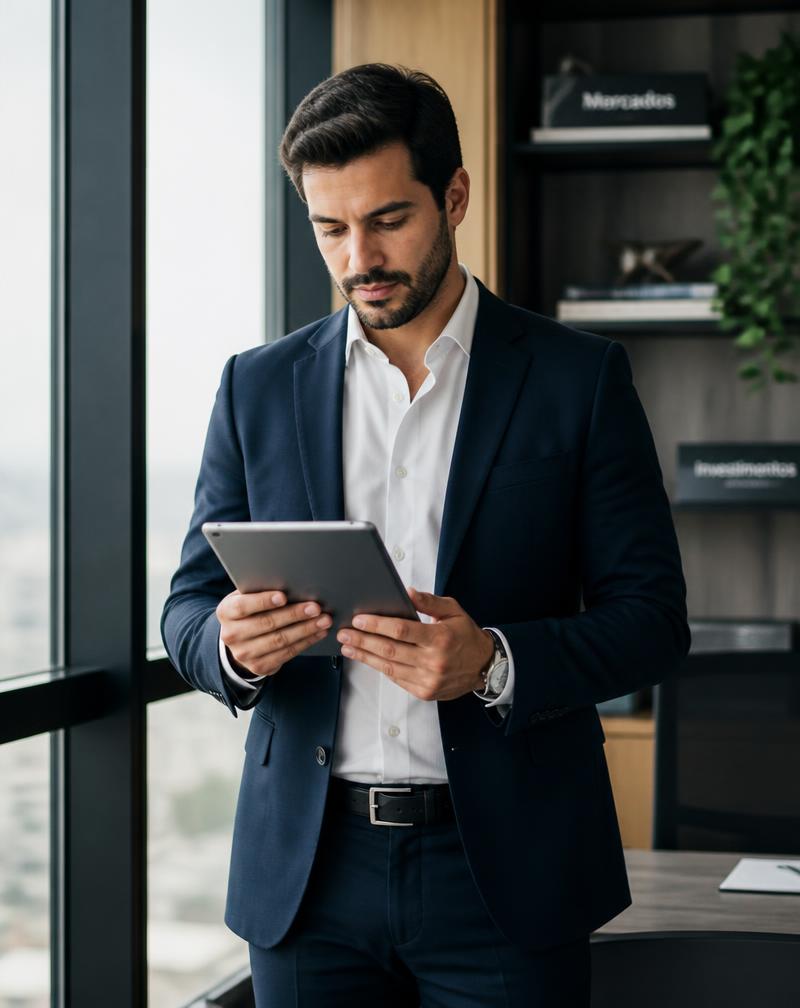 Consultor da Upgrow Finance revisando o processo financeiro de um cliente